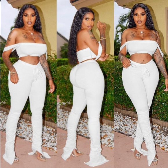 Stack Pants Short 2piece Set - Picture 3 of 3